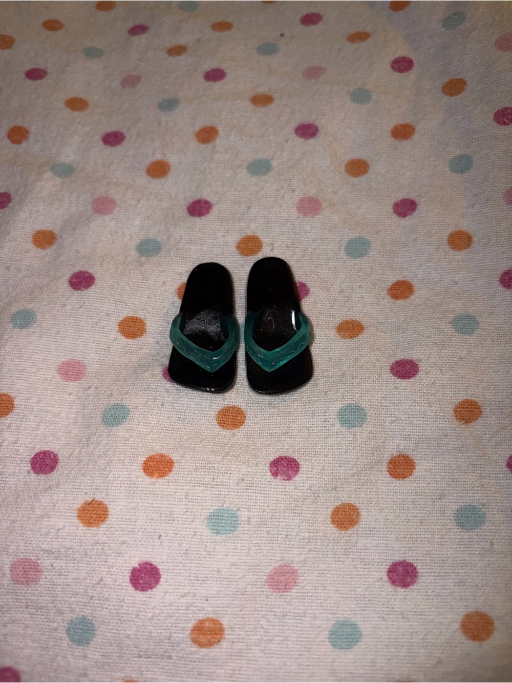 Monster High Gil Webber Skull Shores Black Flip Flop Doll Shoes